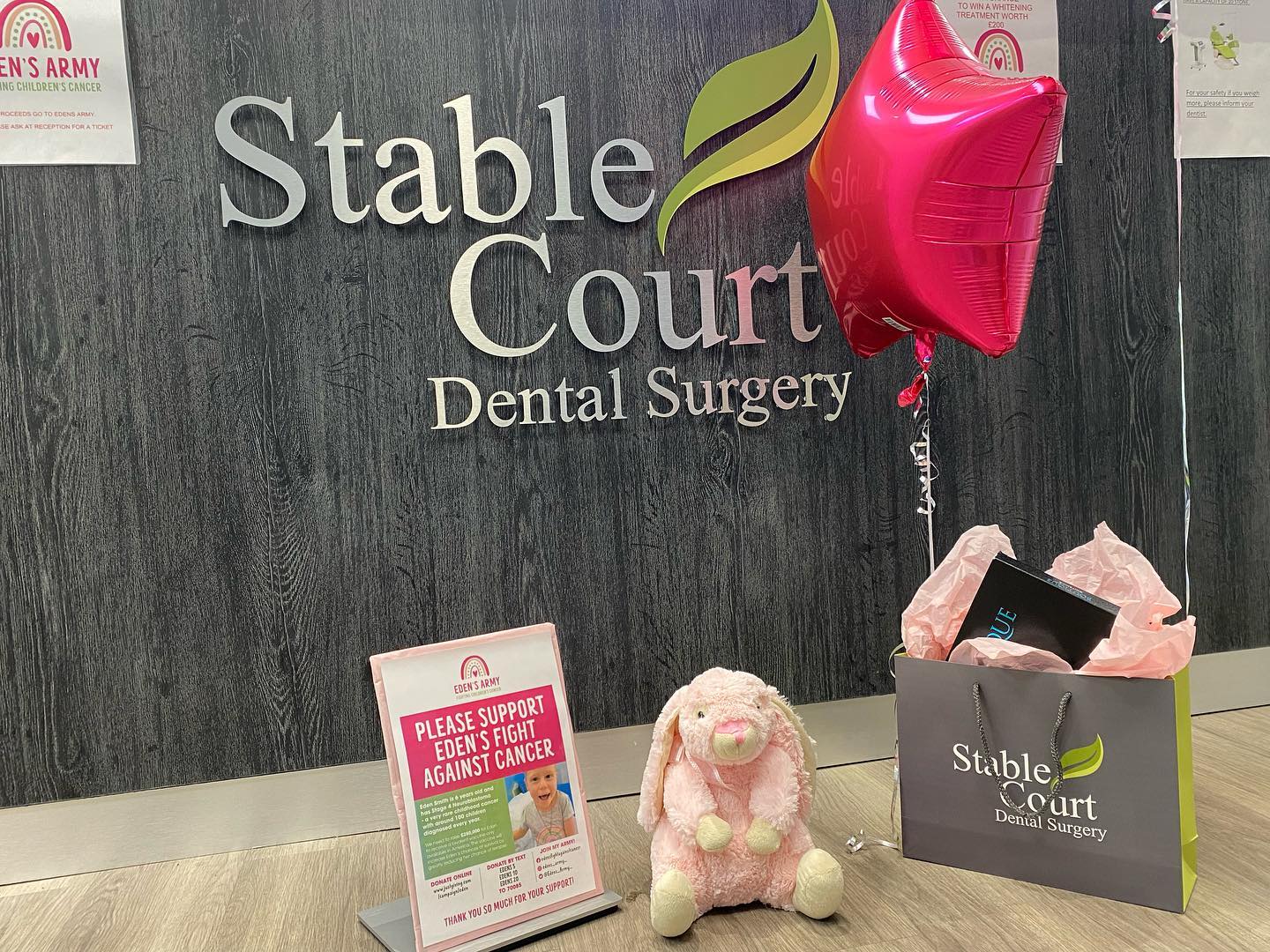 Win tooth whitening kit worth £200 for £1 a ticket! All proceeds for @edens_army_ . Call in for a ticket.